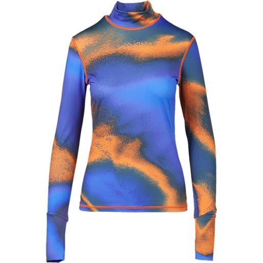 Aztech Mountain top con motivo astratto - blu