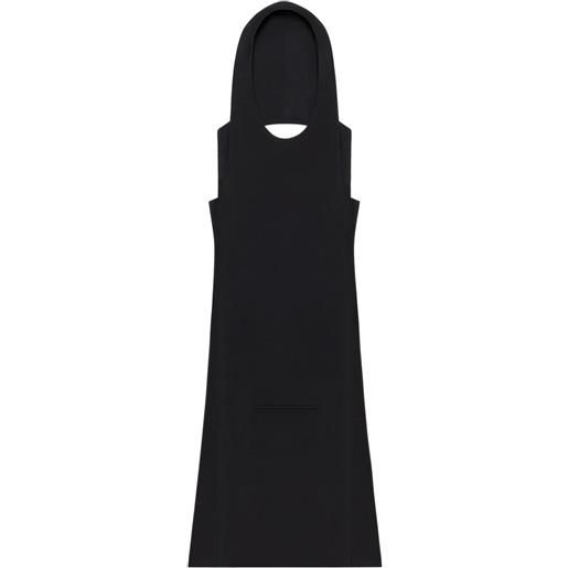 Courrèges abito oblique - nero