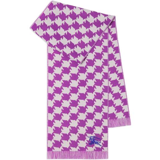 Burberry Kids sciarpa con motivo pied-de-poule - rosa