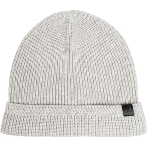 TOM FORD berretto con applicazione - grigio