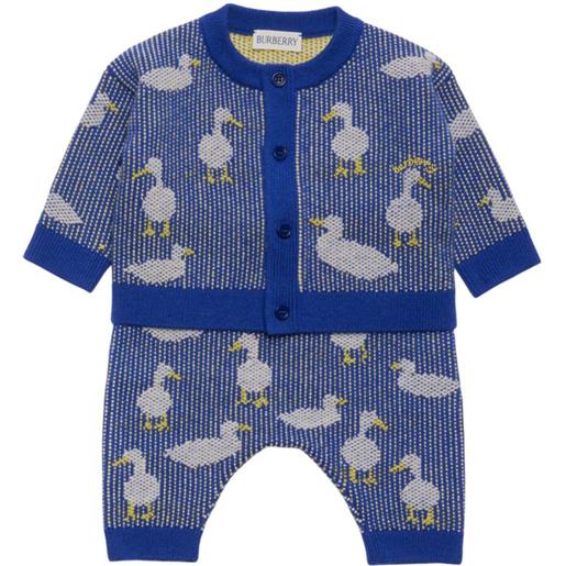 Burberry Kids set due pezzi duck - blu