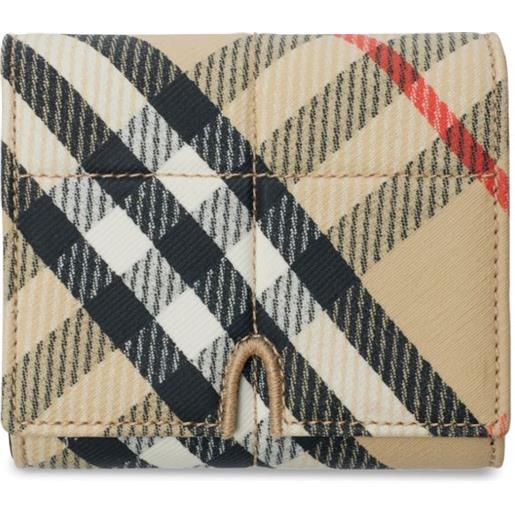 Burberry portafoglio snip - toni neutri