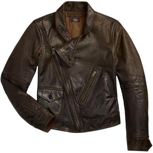 Ralph Lauren RRL giacca davies con zip - marrone