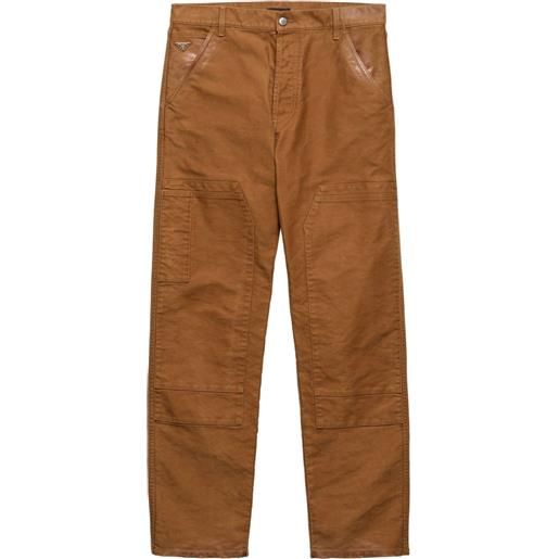 Prada pantaloni in moleskin - marrone