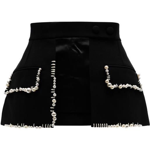 Dice Kayek cintura effetto gonna con perle - nero