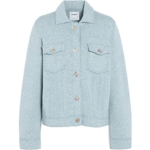 Barrie giacca con lavorazione a maglia - blu