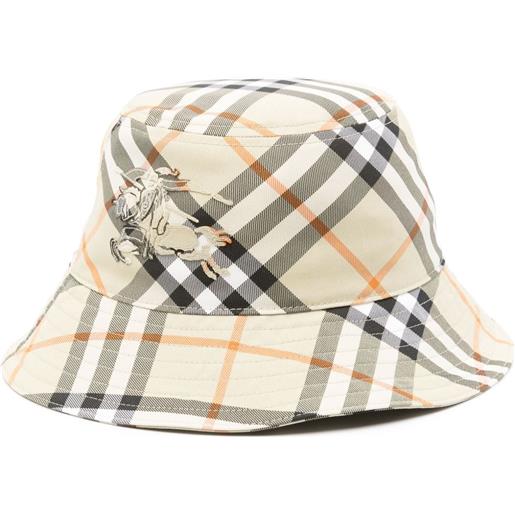 Burberry cappello bucket con motivo vintage check - toni neutri