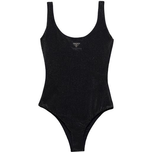 Prada costume intero con strass - nero