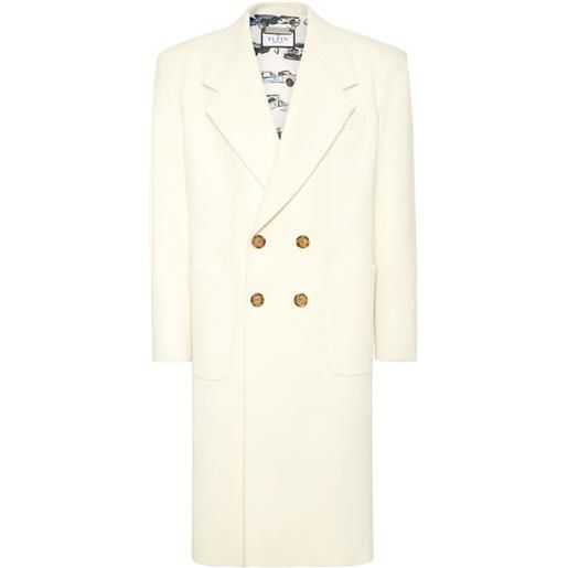 Philipp Plein caban doppiopetto - bianco