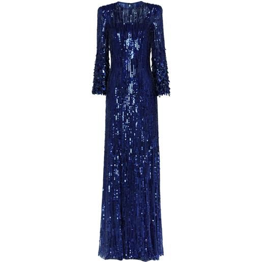 Jenny Packham abito da sera nymph - blu