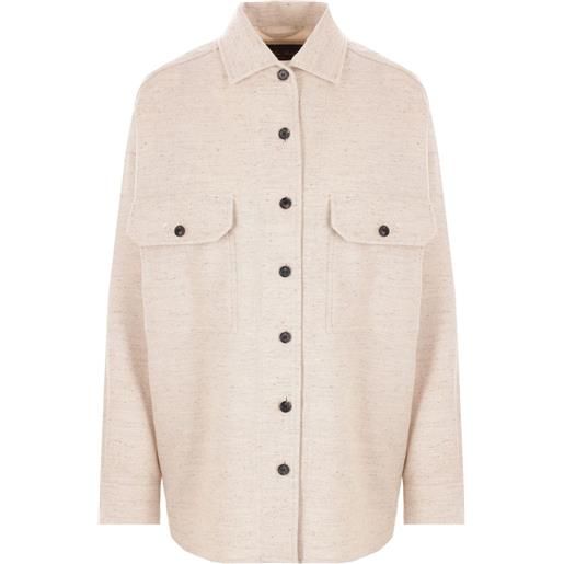 Loro Piana giacca-camicia jenna - toni neutri