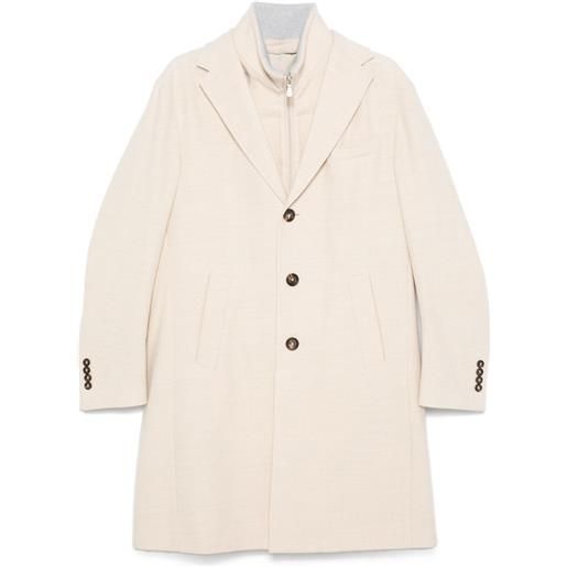 Eleventy cappotto monopetto - toni neutri