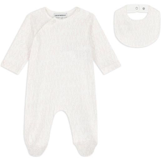 Emporio Armani Kids set neonato con stampa - bianco