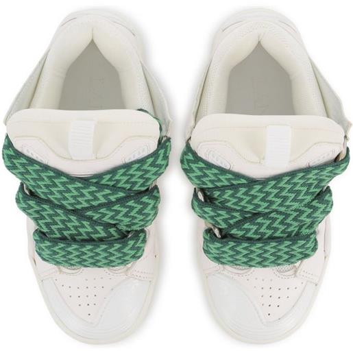 Lanvin Enfant sneakers con design a inserti - bianco