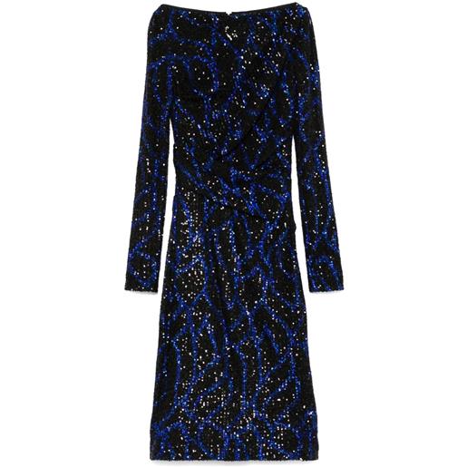 Talbot Runhof abito corto tolga15 - nero