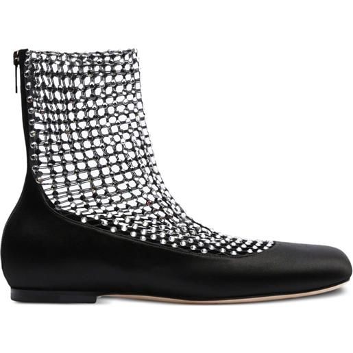 René Caovilla ballerine con strass - nero