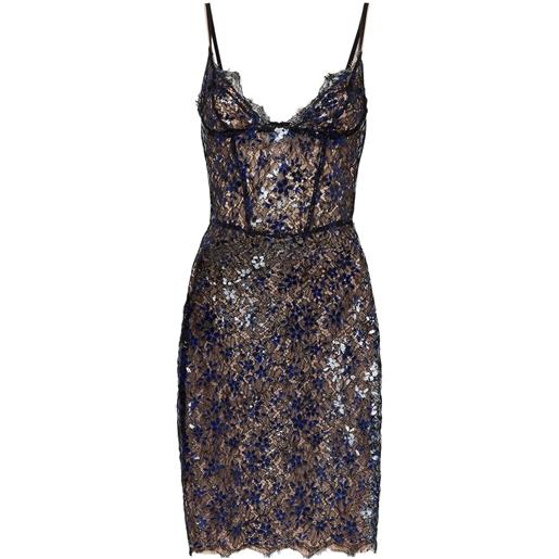 DSQUARED2 abito a fiori - nero