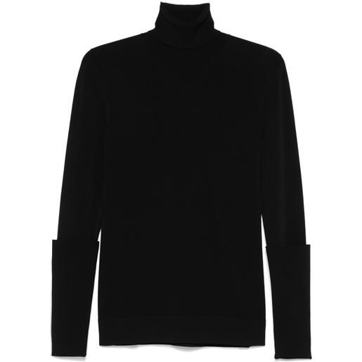 Jil Sander maglione a collo alto - nero