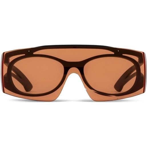 Alexander McQueen Eyewear occhiali da sole con stampa - nero