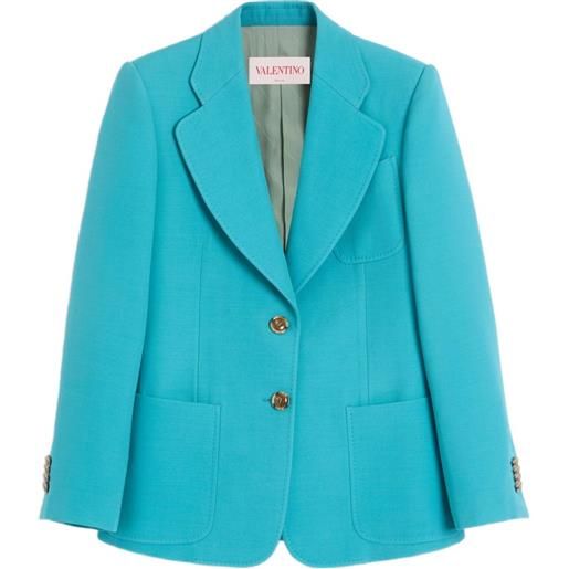 Valentino Garavani blazer in crepe couture - blu