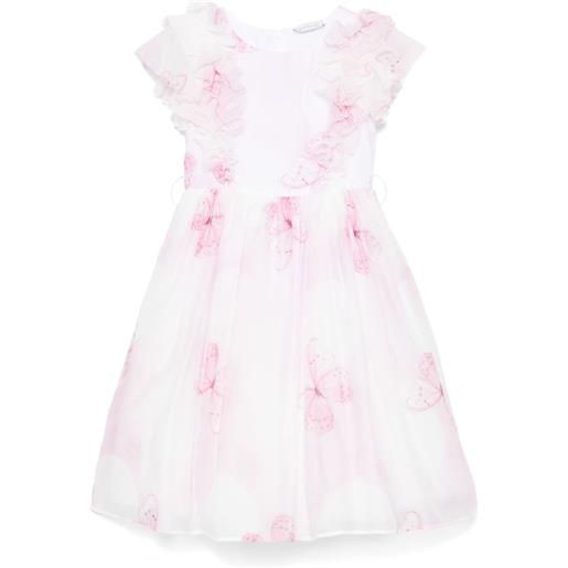 Monnalisa abito con stampa farfalla - rosa