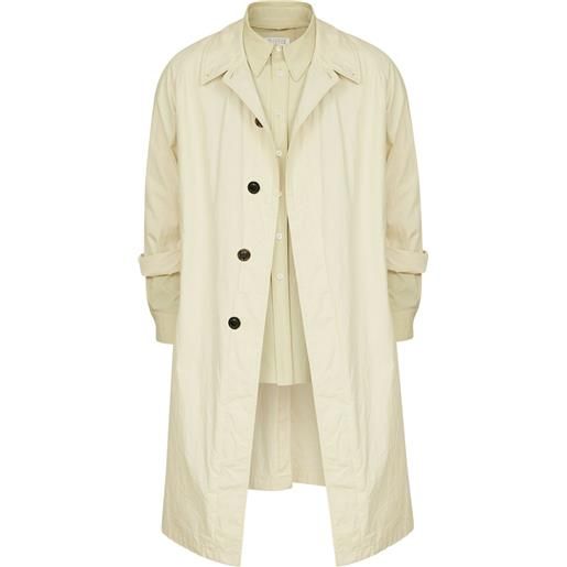 Maison Margiela trench con cintura - toni neutri