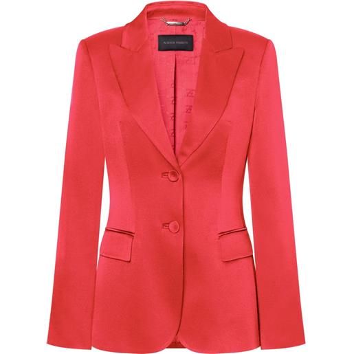 Alberta Ferretti blazer in raso - rosso