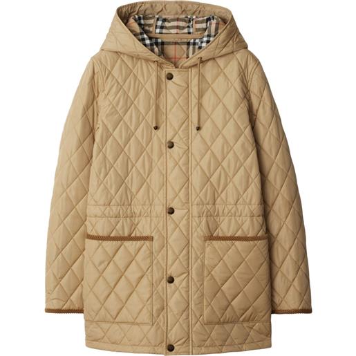 Burberry parka devon trapuntato - toni neutri