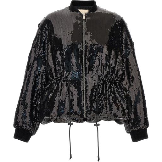 Alexandre Vauthier bomber con paillettes - nero