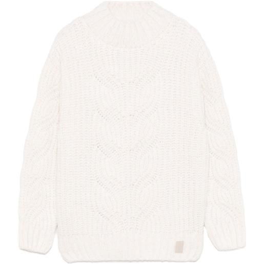 Eleventy Kids maglione con paillettes - toni neutri