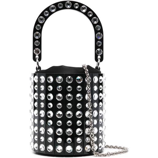 Aquazzura borsa a secchiello ari mini - nero