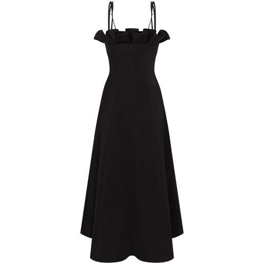 Philosophy Di Lorenzo Serafini abito midi con ruches - nero