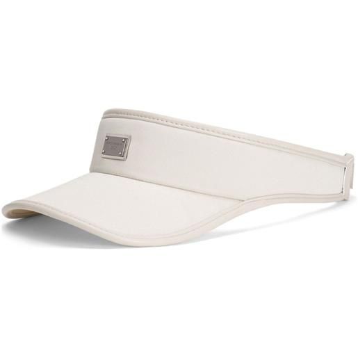 Dolce & Gabbana visiera con placca logo - toni neutri