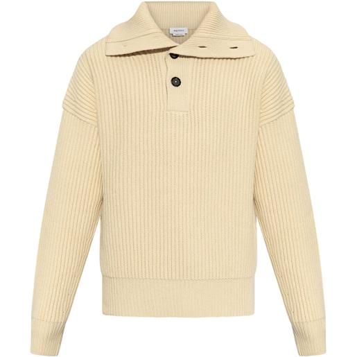 Alexander McQueen maglione a coste - toni neutri