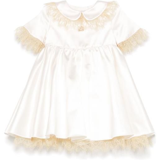 Dolce & Gabbana Kids abito in raso - toni neutri