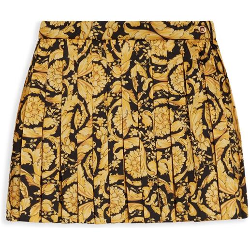 Versace Kids gonna con stampa barocco - giallo