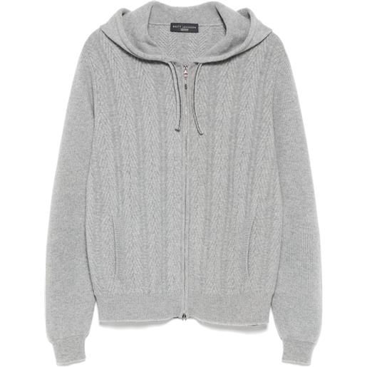 Brett Johnson cardigan con zip - grigio