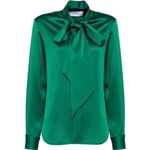 Alex Perry camicia con cravatta - verde