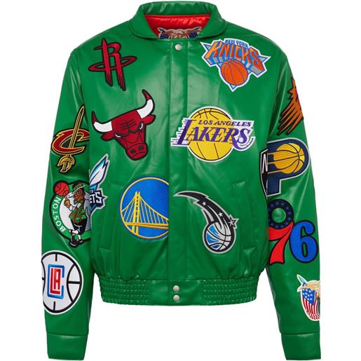Jeff Hamilton giacca collage x nba - verde