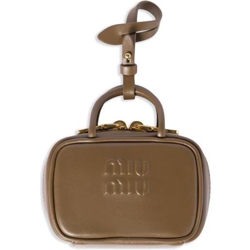 Miu Miu ciondolo per borsa in pelle - verde