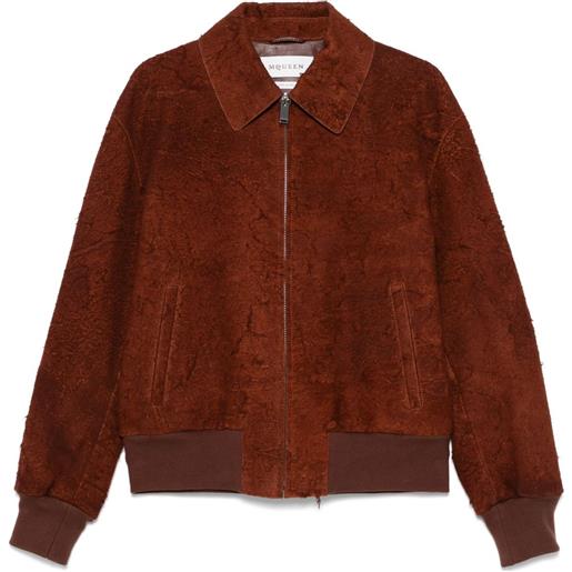 Alexander McQueen giacca con effetto vissuto - marrone