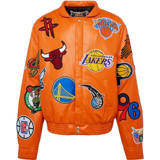 Jeff Hamilton giacca collage x nba - arancione
