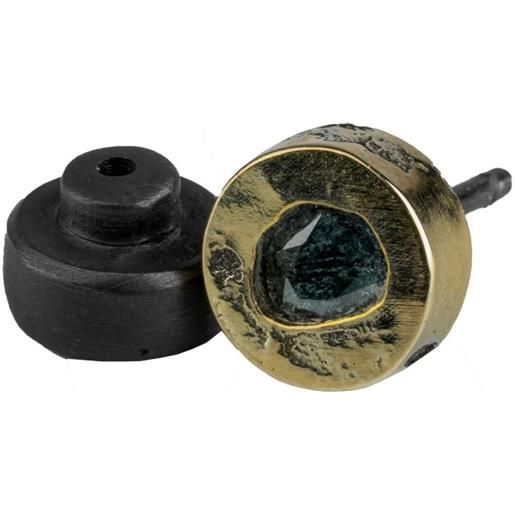 Materia Orecchini Donna In Argento 925 Rodiato Con Onice Nero – 13x13 Mm, Chiusura A Farfalla, In Cofanetto Regalo - 4