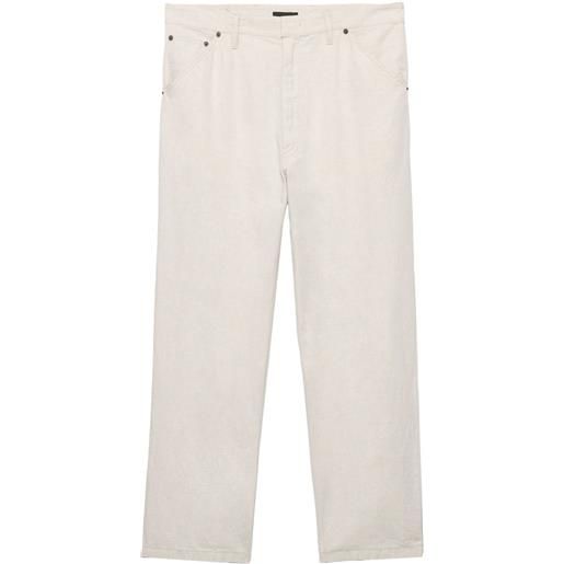 Prada pantaloni chambray - bianco