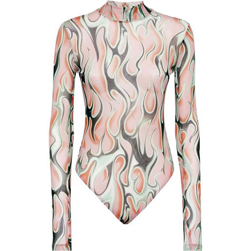 Philipp Plein body flame in tulle - toni neutri