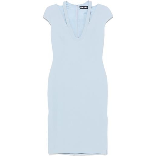 David Koma abito midi in cady - blu