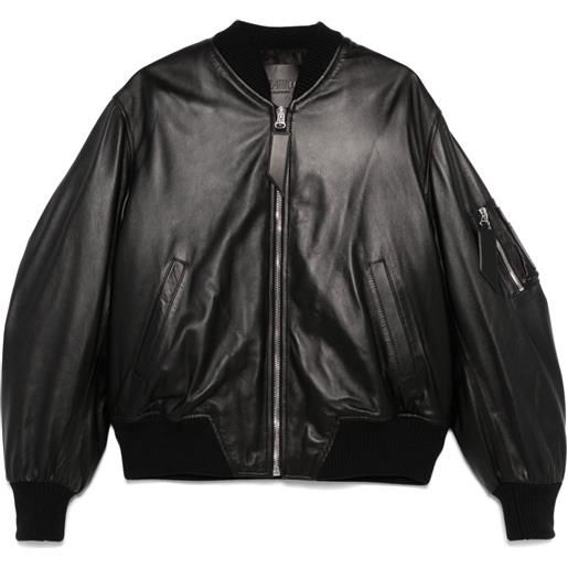 The Attico bomber anja con zip - nero