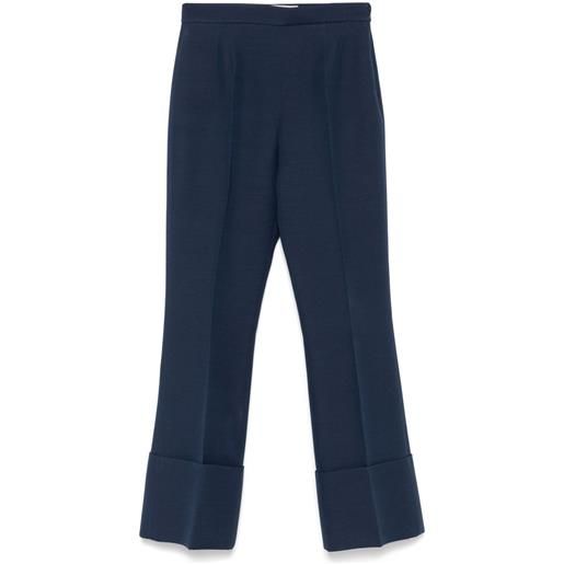 Valentino Garavani pantaloni crepe couture - blu