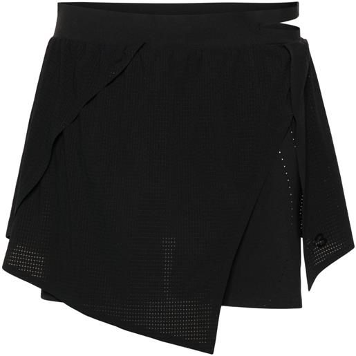 Y-3 shorts stile gonna con stampa - nero