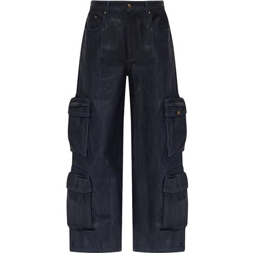 AMIRI jeans a gamba ampia - blu